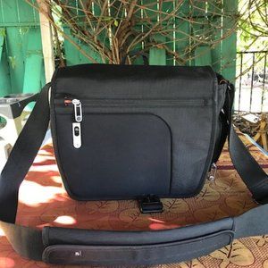 Jansport black messenger bag